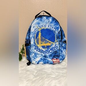 Sprayground Blue and Yellow Warriors Backpack